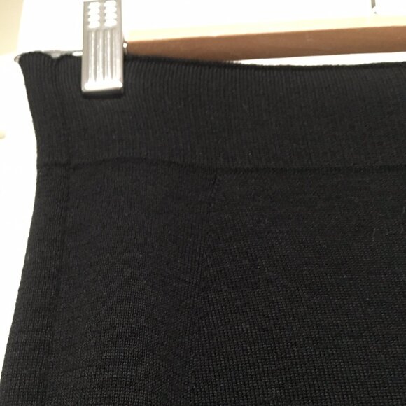 Black wool knit tube skirt, Medium (fits small?) - Picture 1 of 6